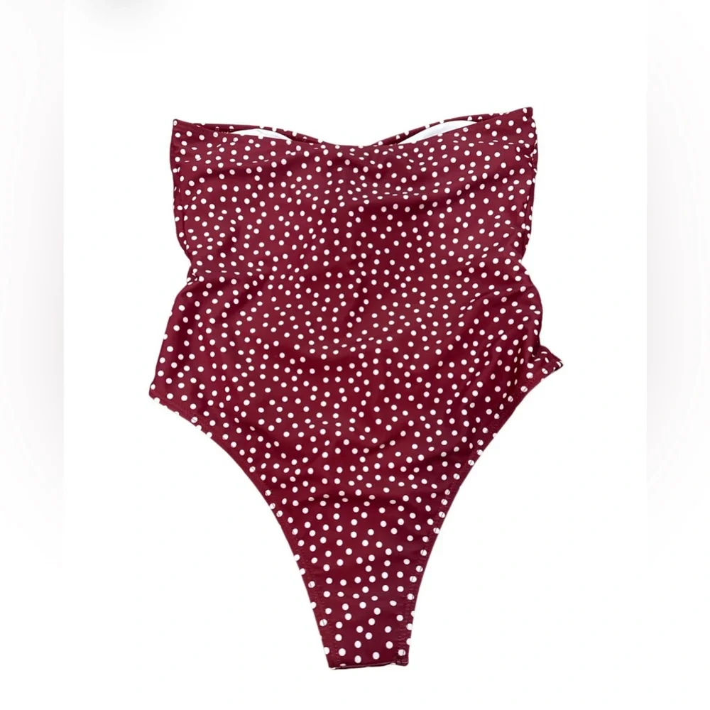 Women’s‎ Cut Out One Piece Poka Dot One Piece
